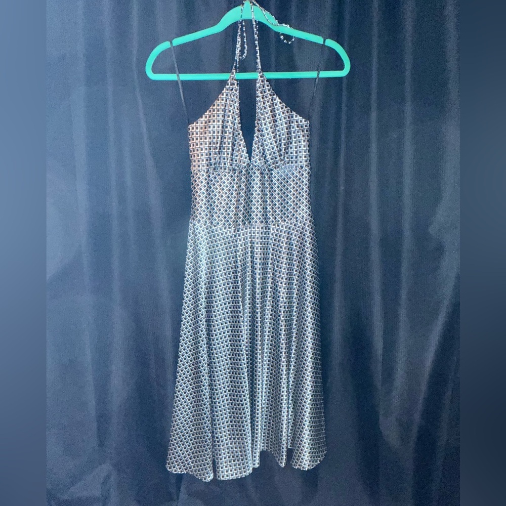 Alyn Paige Black & White Backless Dress